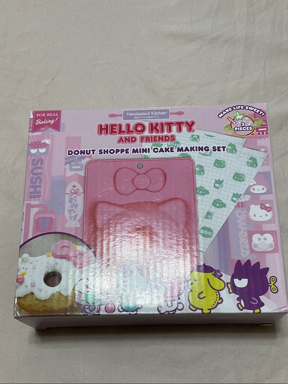Hello Kitty Pink Donut Shop Playset with Character Molds